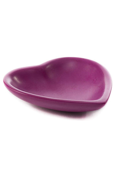 Pink Heart Decorative Soapstone Dish