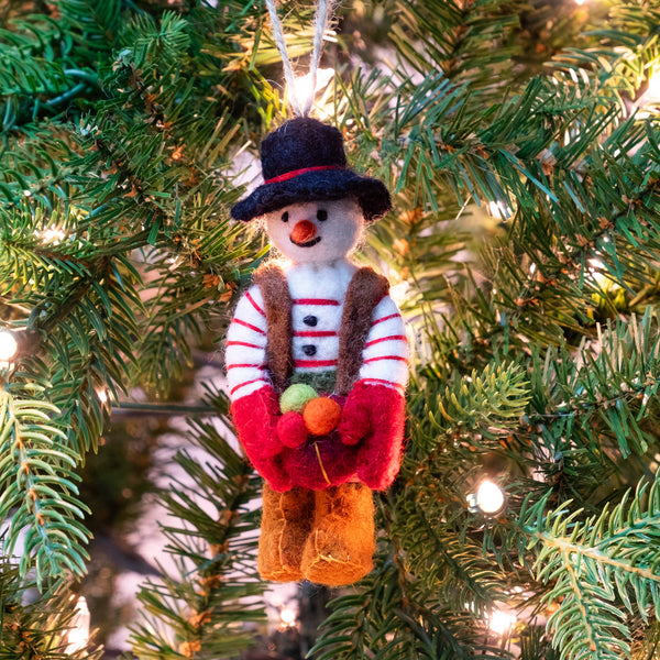 Felt Snowman Ornaments