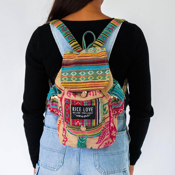 Mini Recycled Travel Backpack Agra
