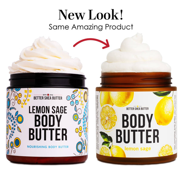 Body Butter with Shea Butter & Essential Oils – Lemon Sage
