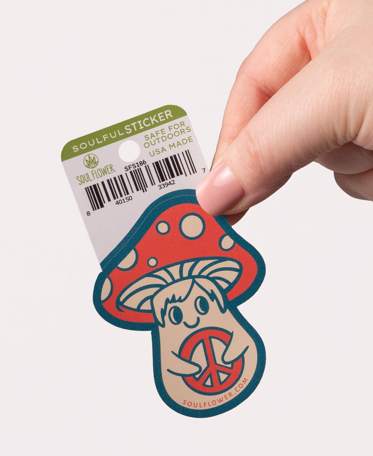 Peace Shroom Sticker - Hippie Stickers