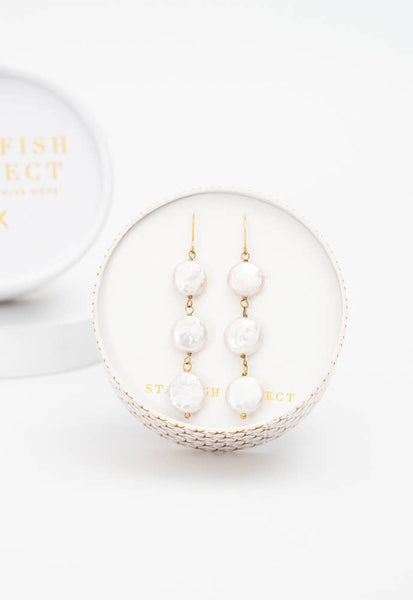 Elegance Freshwater Pearl Earrings