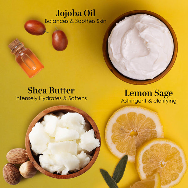 Body Butter with Shea Butter & Essential Oils – Lemon Sage