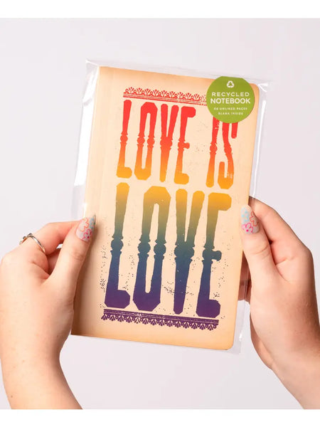 Love Is Love Recycled Notebook