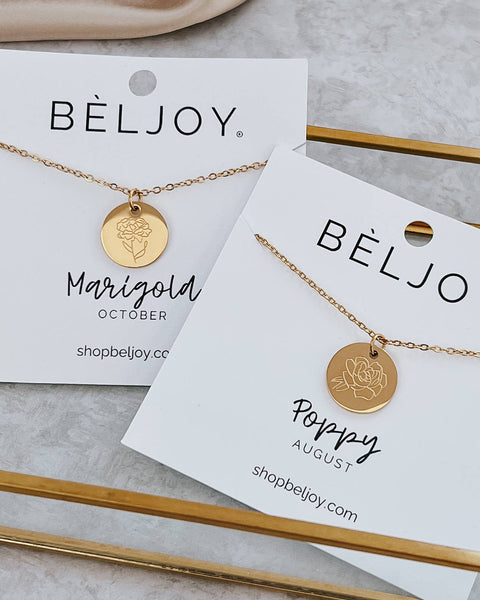 Birth Flower Necklace