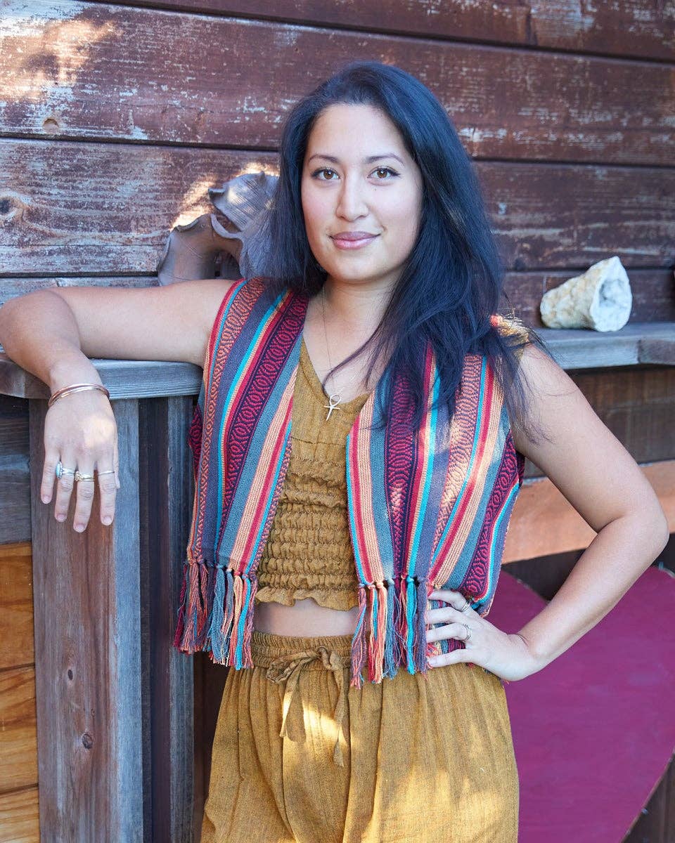 Cotton Gheri Bolero Vest