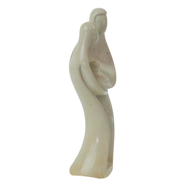 Hand-Carved Soapstone Kenya Holy Family Sculpture