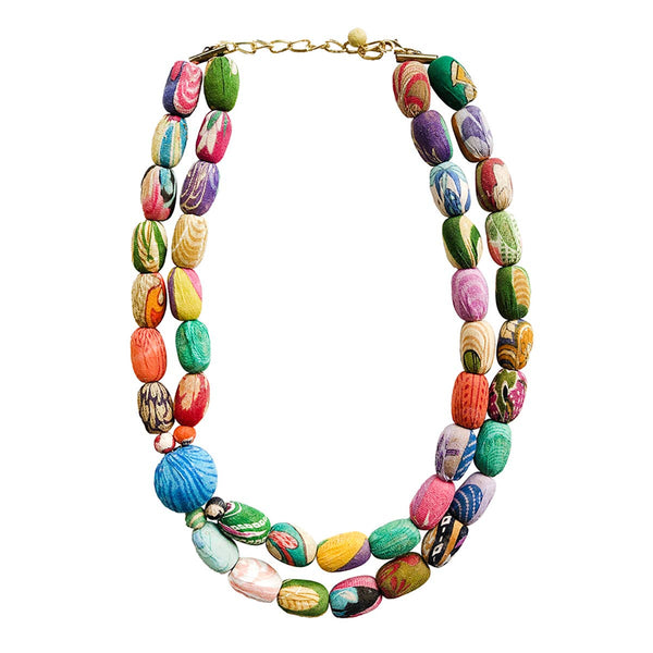 Kantha Focal Necklace