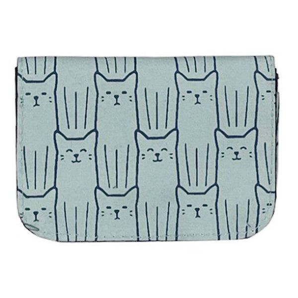 Cotton Canvas Cardholders - Cat Prints - Small Wallet