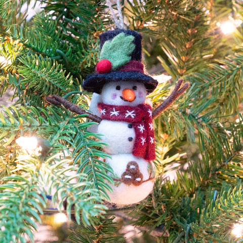 Vintage Snowman Ornaments