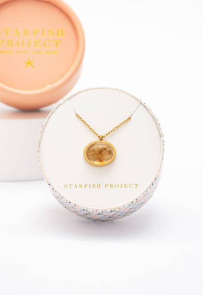 Hopeful Glow Necklace in Citrine