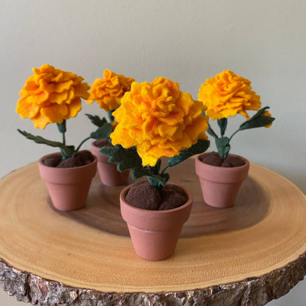 Marigold Felt Forever Flower