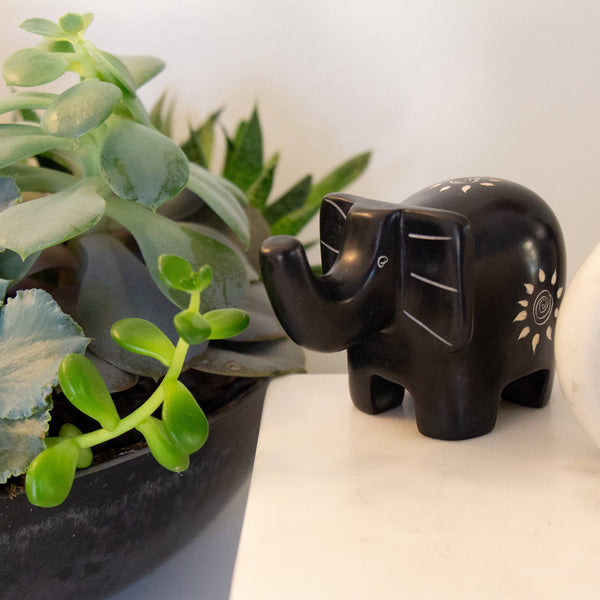 Soapstone Elephants  Medium 2.5" - 3"