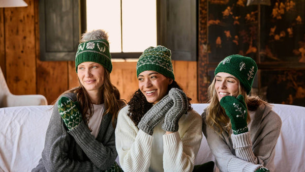 Freya Evergreen Knit Mittens