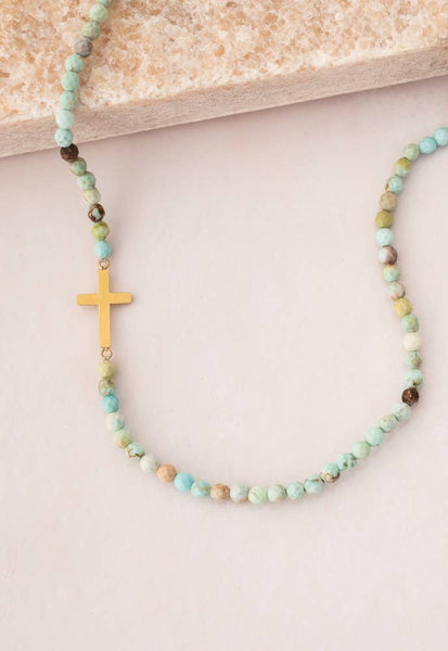 Faithful Necklace in Turquoise