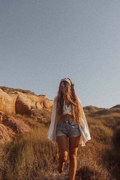 Boho Cotton Handmade Bandana Headscarf