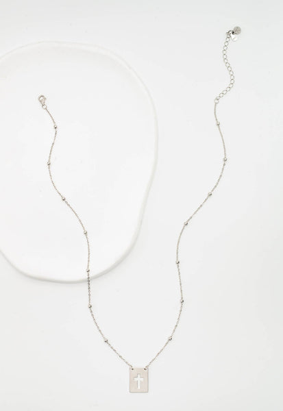 Sanctuary Sterling Silver Cross Necklace
