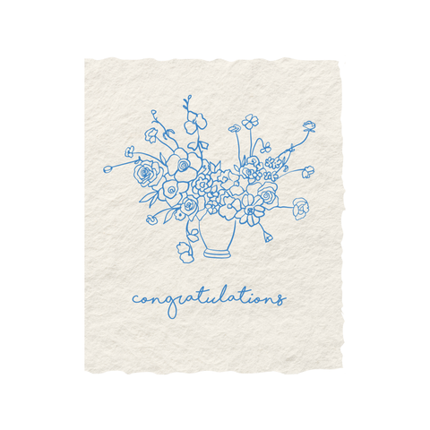  Congratulations Floral Bouquet | Congrats Greeting Card