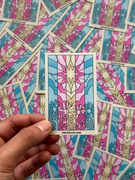 Trans Flag Sticker