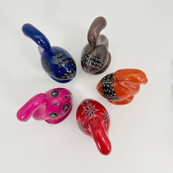 Soapstone Bird, Flamingo, 6.25"