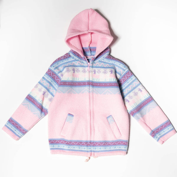 Kids' Alpaca Zip Hoodie – Sizes 0-2-4-6 | Farm Shop