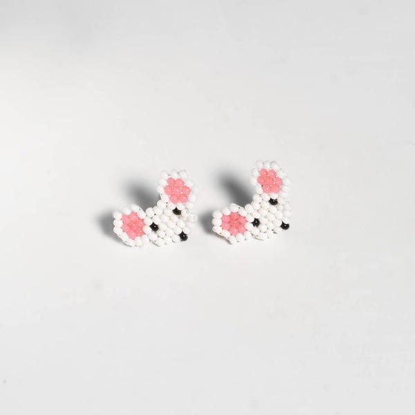 Safari Seed Bead Animal Stud Earrings - Mexico