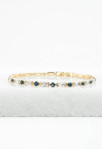 Glimmer Something Blue Tennis Bracelet