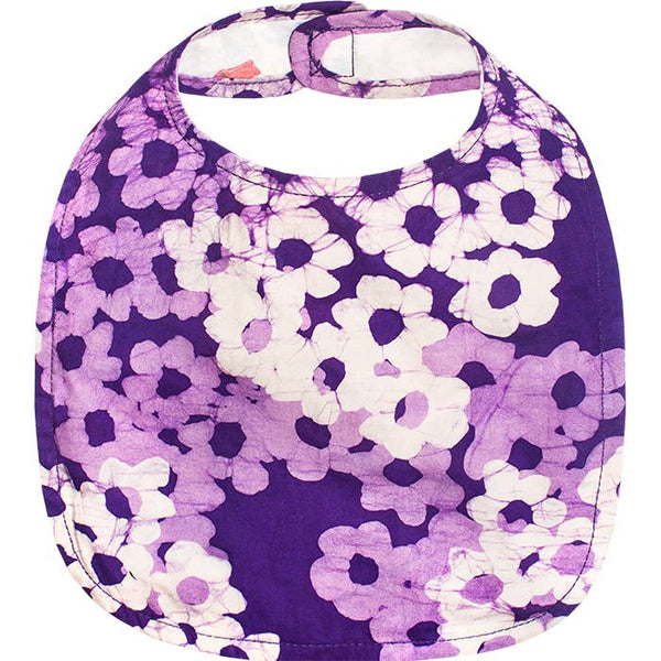 Lilacs/Purple Organic Bib