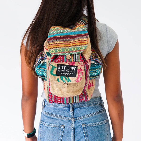 Mini Recycled Travel Backpack Jaipur