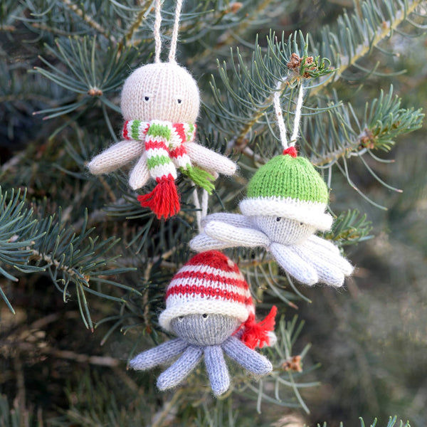 Octopus Holiday Ornaments