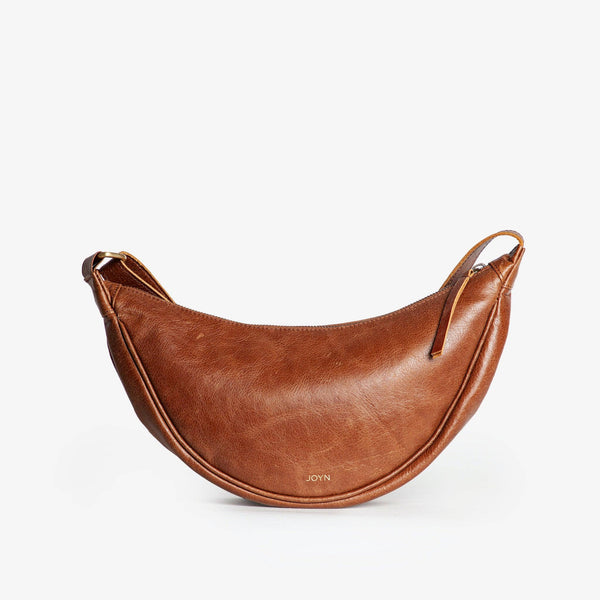 Leather Moon Sling Bag - Vintage