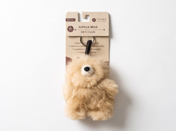 Alpaca Bear Keychain