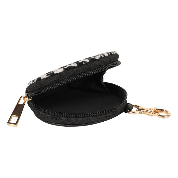 Millie Houndstooth Print Keyfob Coin Purse