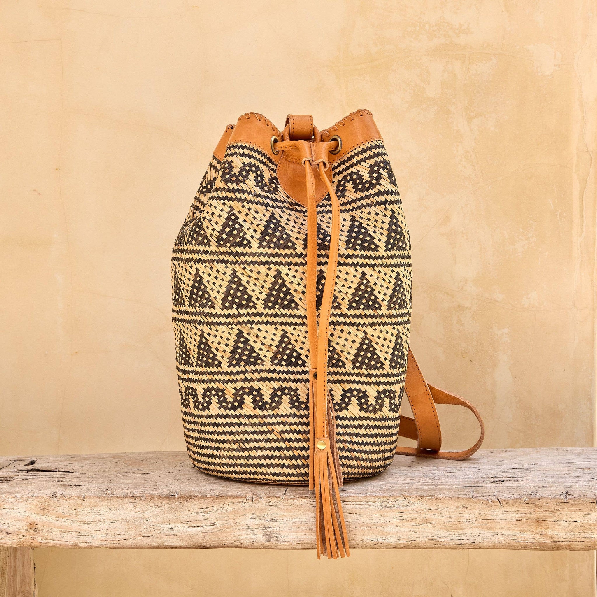 Borneo Collection Large Rattan Sling Bag
