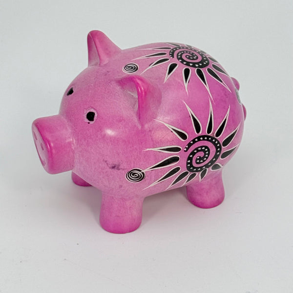 Soapstone Pig, 4" 