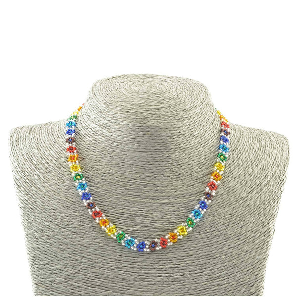 Rainbow Flower Necklace: Assorted