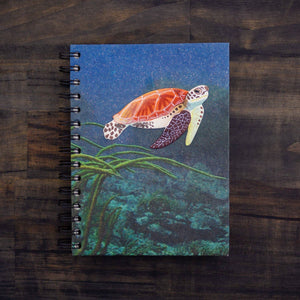 Large Notebook Sea Turtle Embellished Print