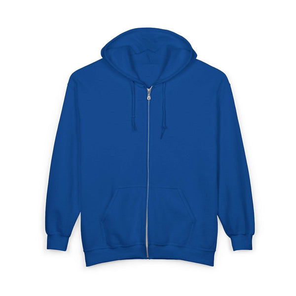Blue Wildflower Zip Up Hoodie