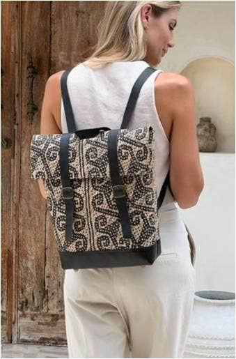 Rattan Tribal Weave Backpack Made in Bali