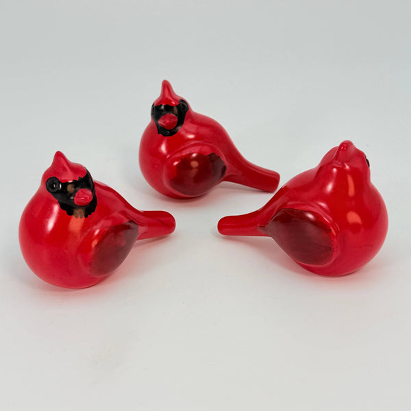 Soapstone Bird, Red Cardinal, Male, 3.5"