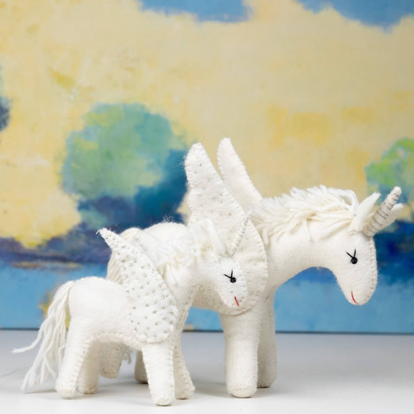 Toys - Unicorn - White - Large