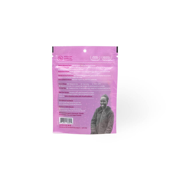 Purple Jasmine Stand-up Pouch -Organic Fair-Trade Purple Tea