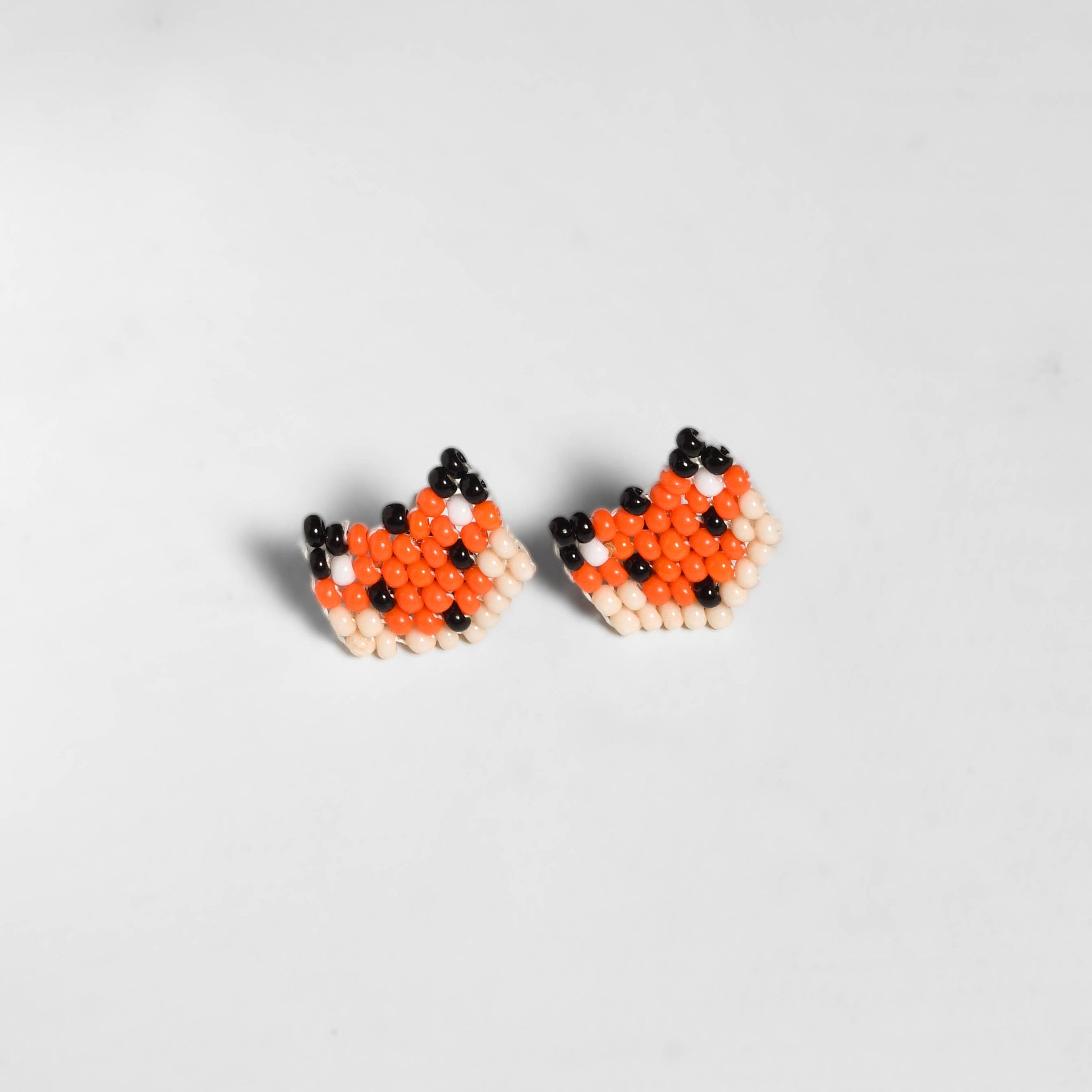 Safari Seed Bead Animal Stud Earrings - Mexico