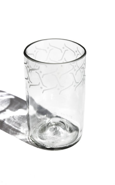 Lina Designed Drinking Glasses Upcycled -12 or 16 Oz.