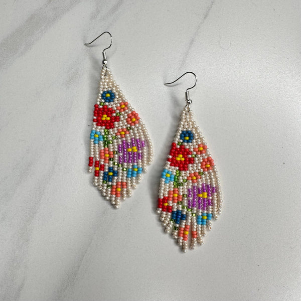 Flower Fringe Earrings