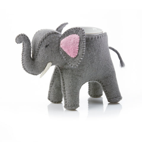 Trunk Show Elephant Felt Planter