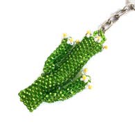 Cactus Bead Keychain