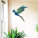 Blue Cockatiel Parrot Flying Mobile