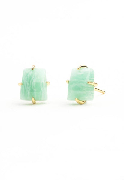 Simple Treasures Studs in Amazonite