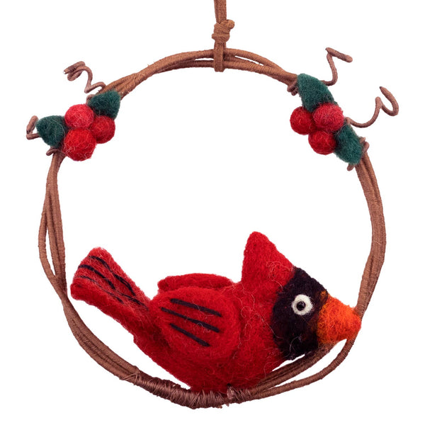 Cardinal Mini Wreath